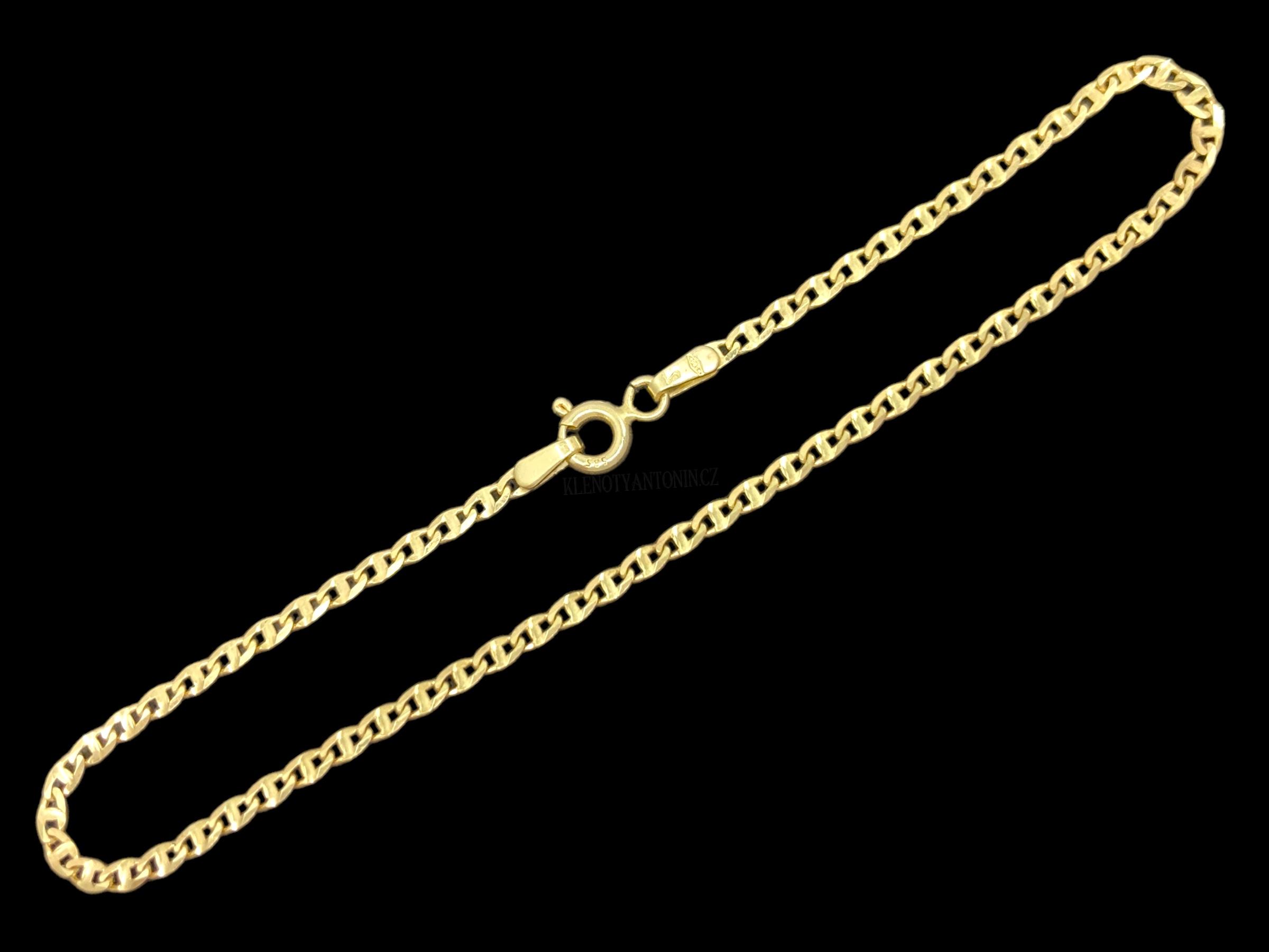 Zlatý náramek Marine 19 cm, 1,9 mm (Au 585/1000, 1,30g)