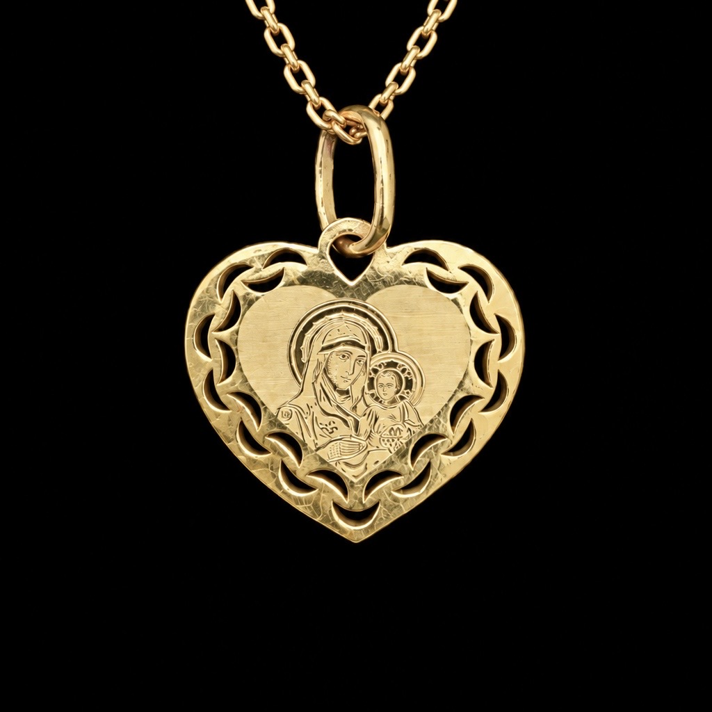 Zlatý přívěsek Madonka 198280 (Au 585/1000, 0,60g)