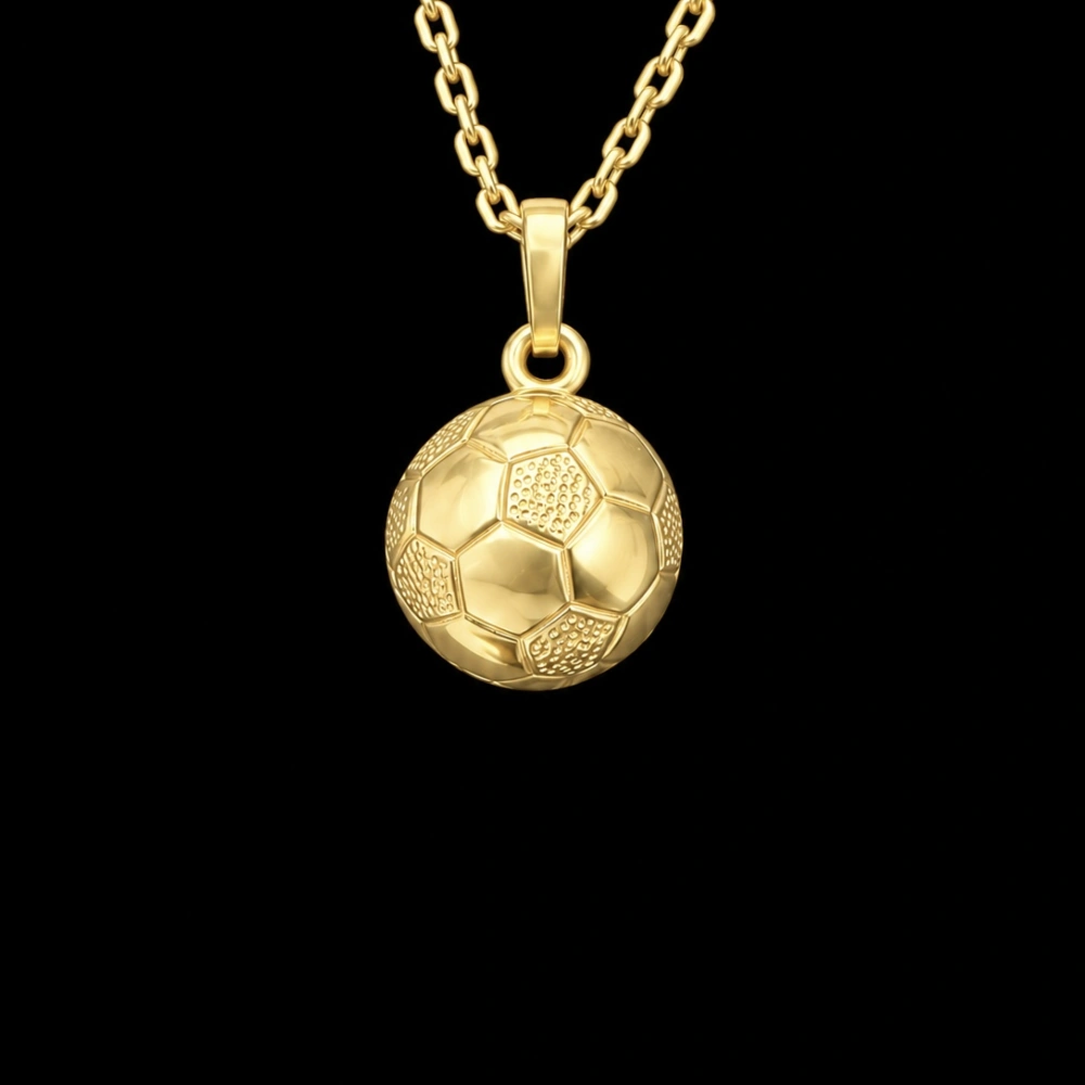 Zlatý přívěsek Fotbalový míč 197277 (Au 585/1000, 0,84g)