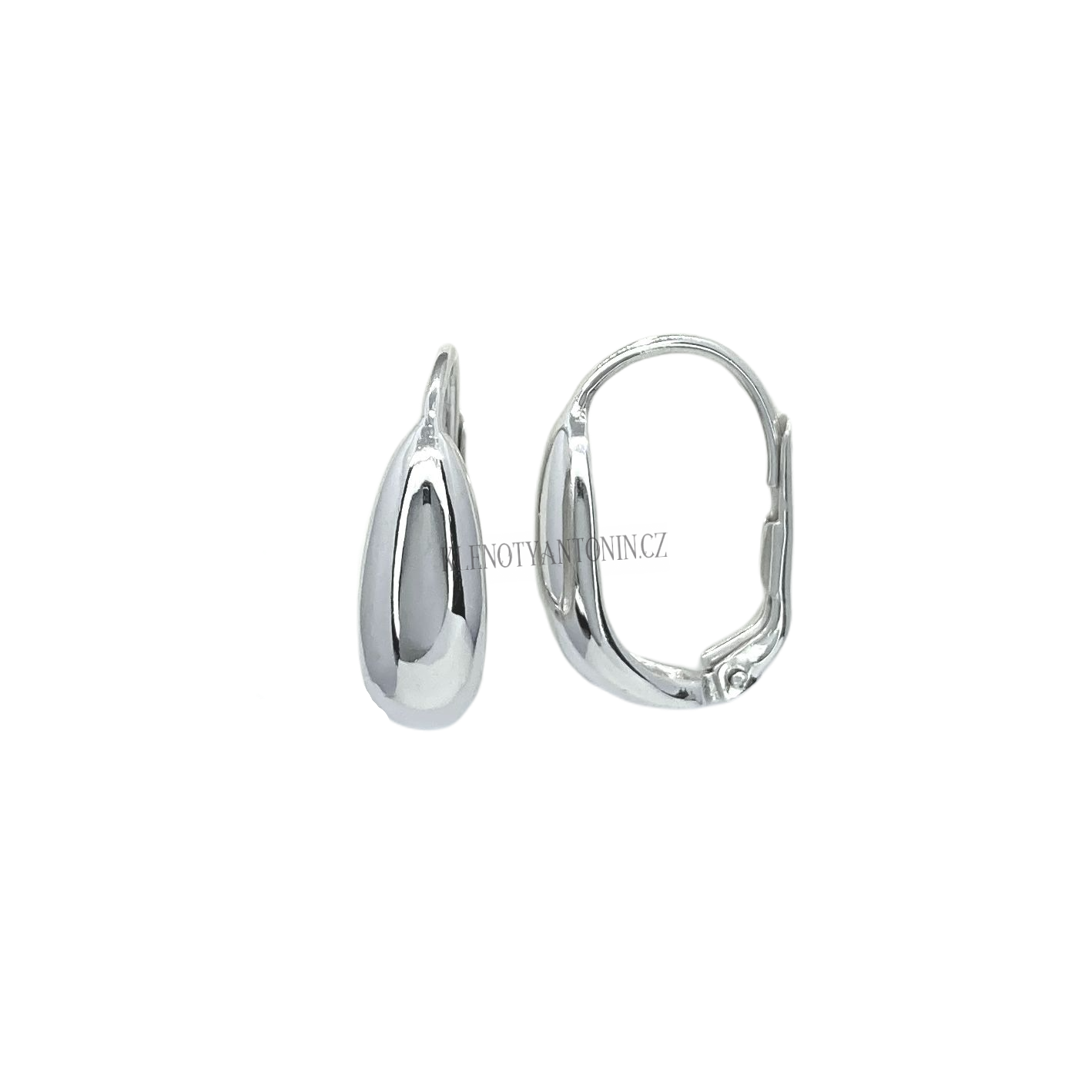 Zlaté patentové náušnice 