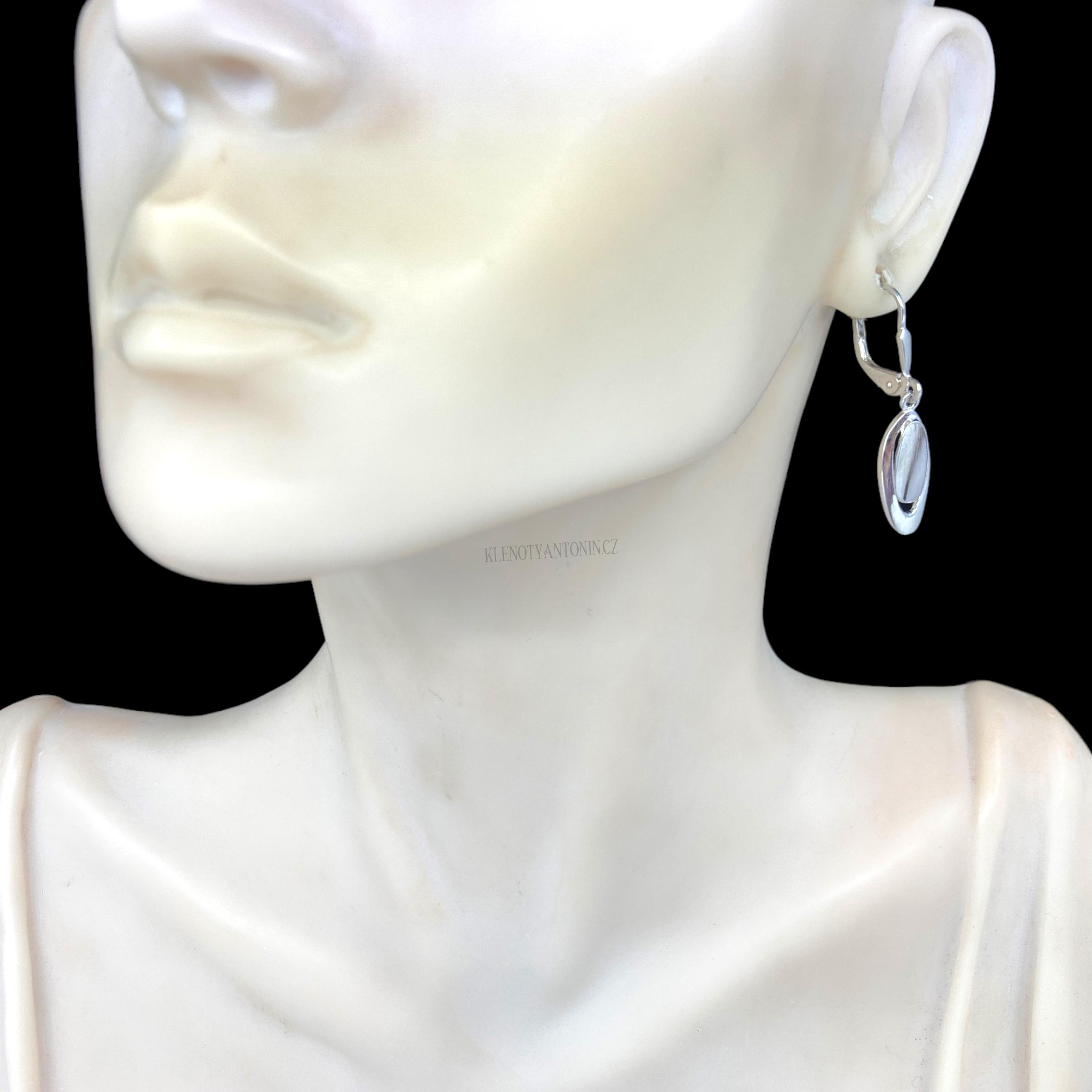 Stříbrné visací náušnice 268023 (Ag 925/1000)