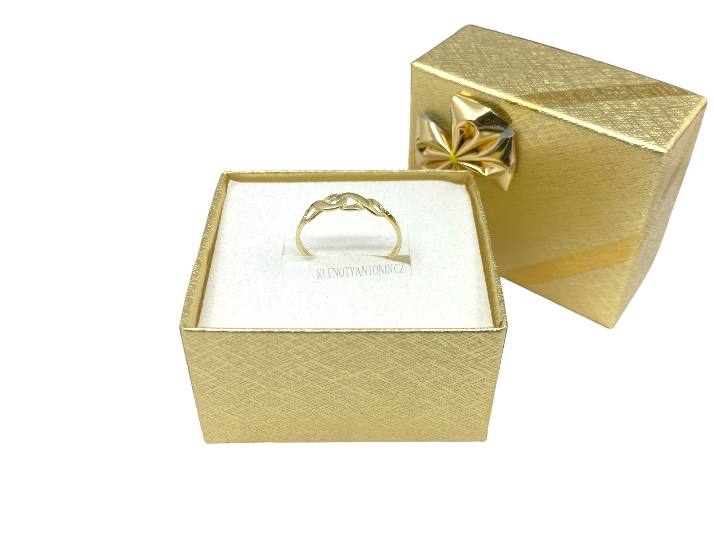 Prsten ze žlutého zlata vel. 56 (Au 585/1000, 1g)