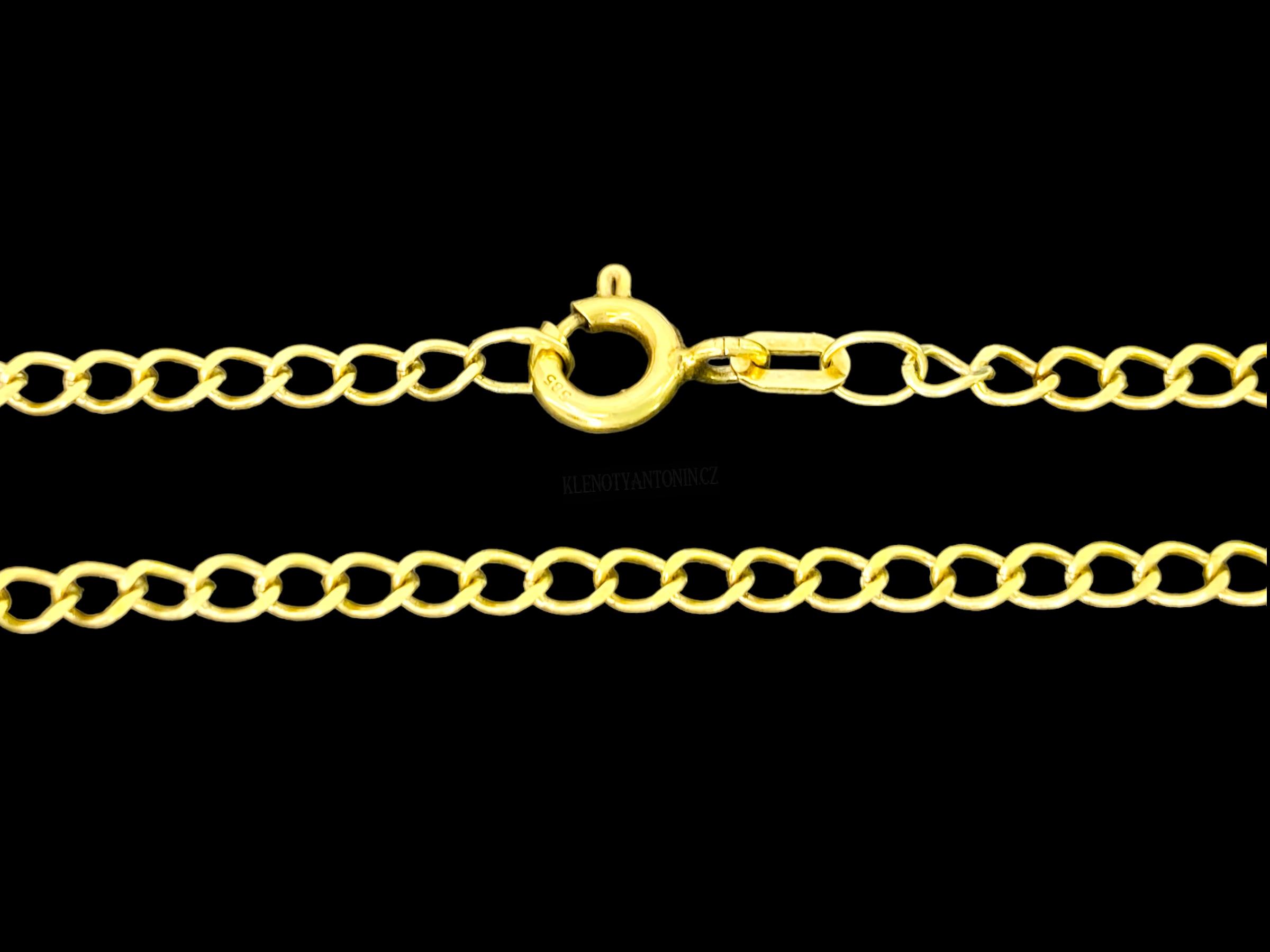Zlatý náramek Pancer 18 cm, 2,4 mm (Au 585/1000, 1,70g) 