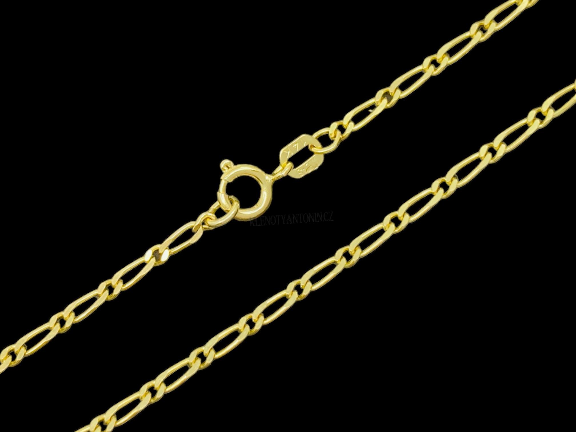 Zlatý náramek Smashead 19 cm, 1,8 mm (Au 585/1000, 1,36g)