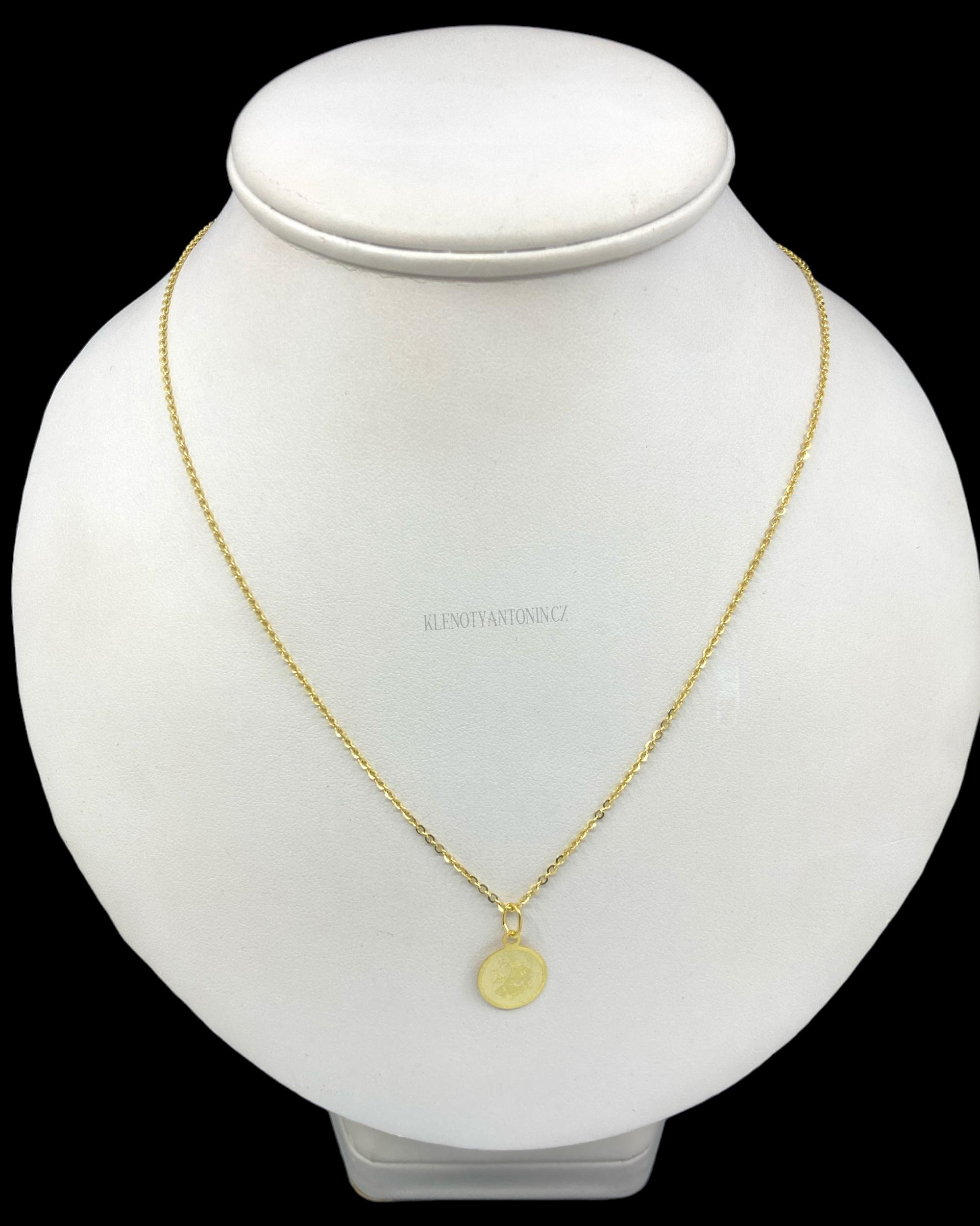 Zlatý přívěsek znamení Ryby (Au 585/1000, 0,45g)