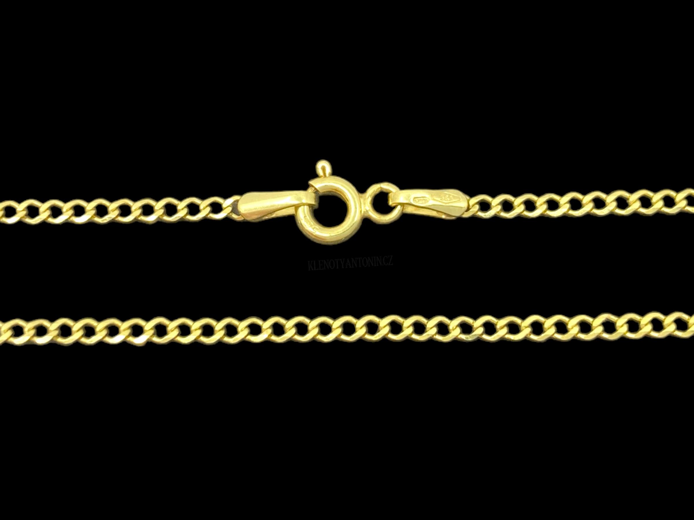 Zlatý náramek Pancer 18,5 cm, 1,9 mm (Au 585/1000, 1,03g)