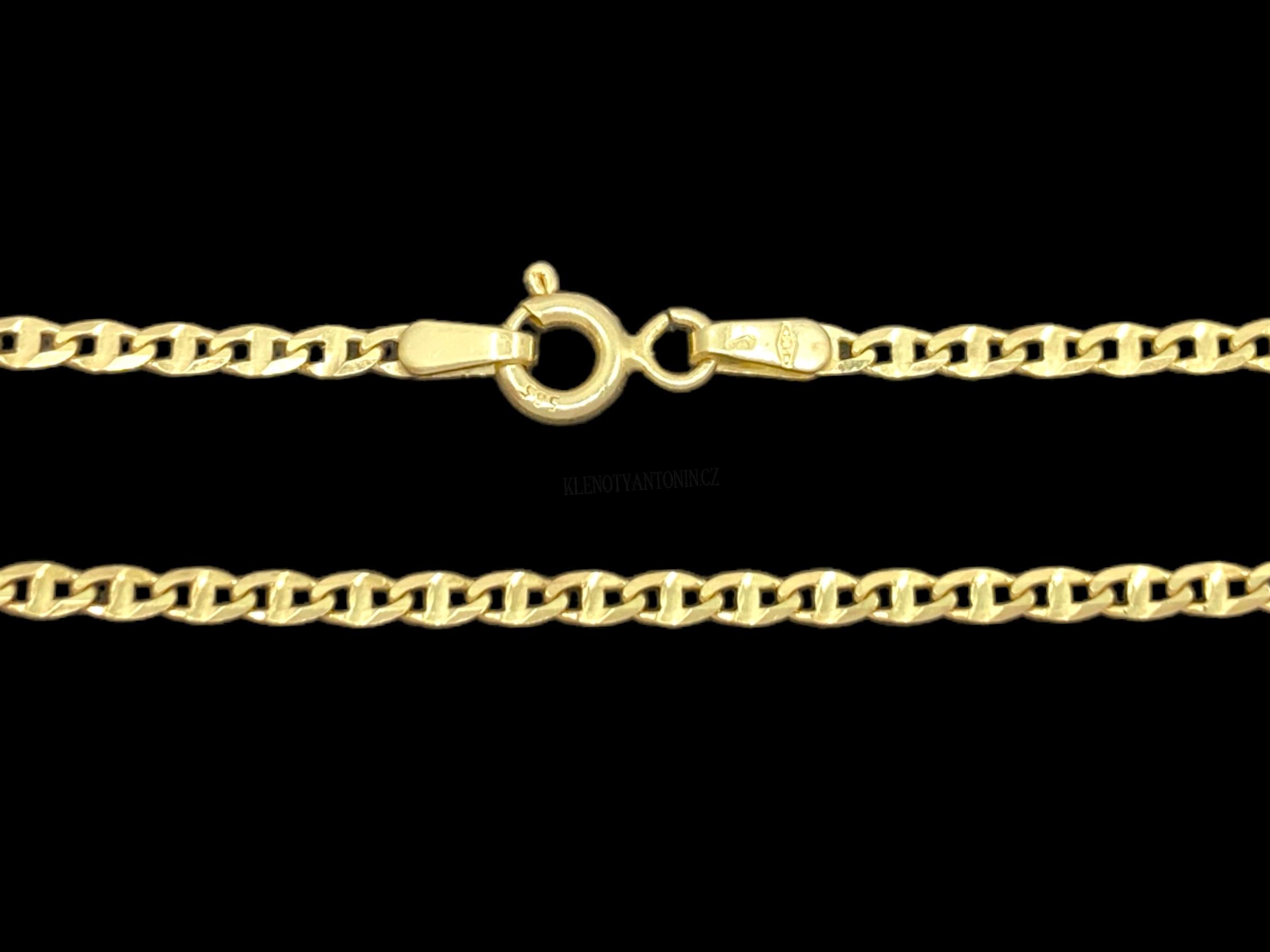 Zlatý náramek Marine 19 cm, 1,9 mm (Au 585/1000, 1,30g)