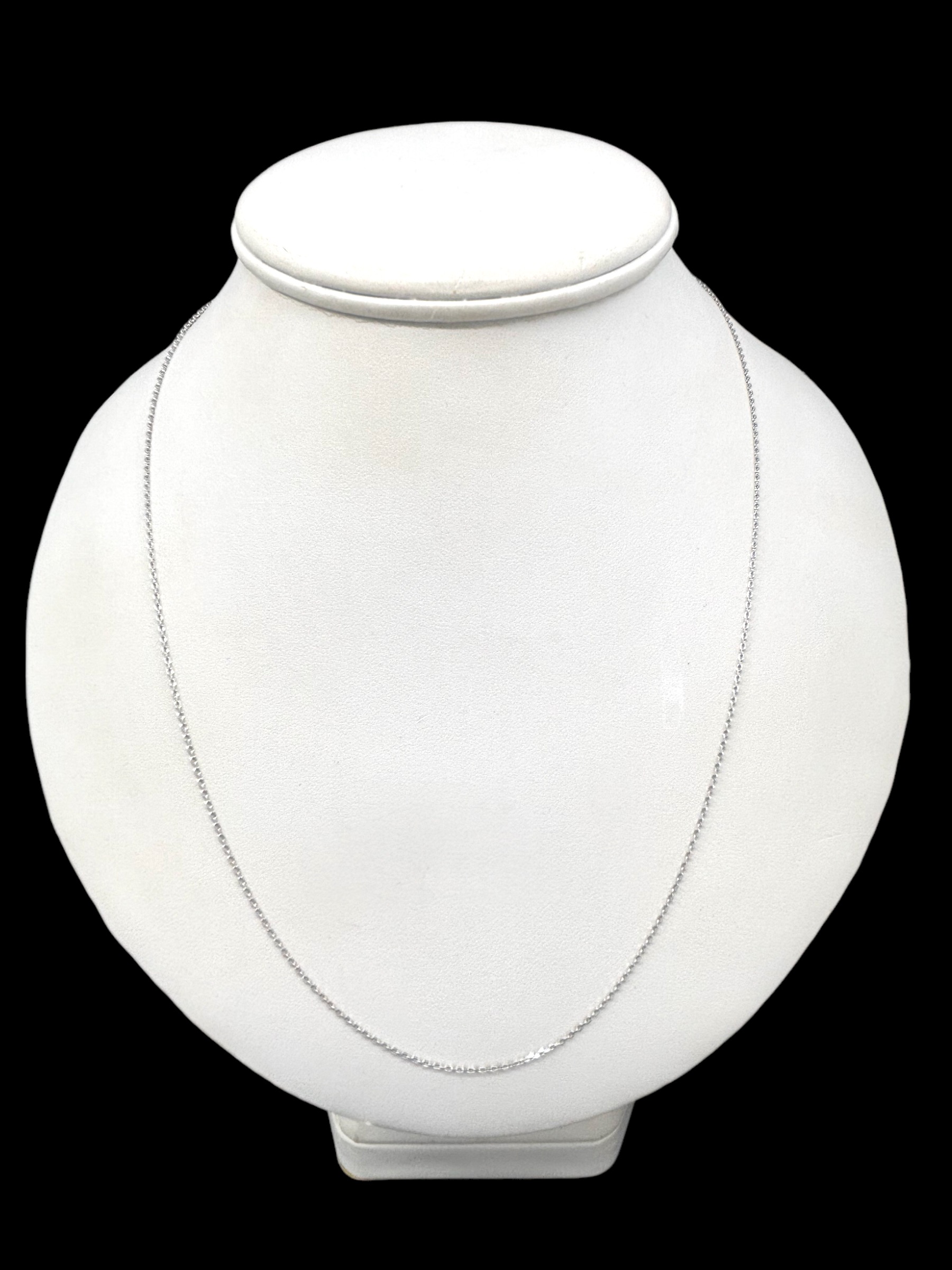 Řetízek z bílého zlata Anker 50 cm, 1 mm (Au 585/1000, 1,50g)