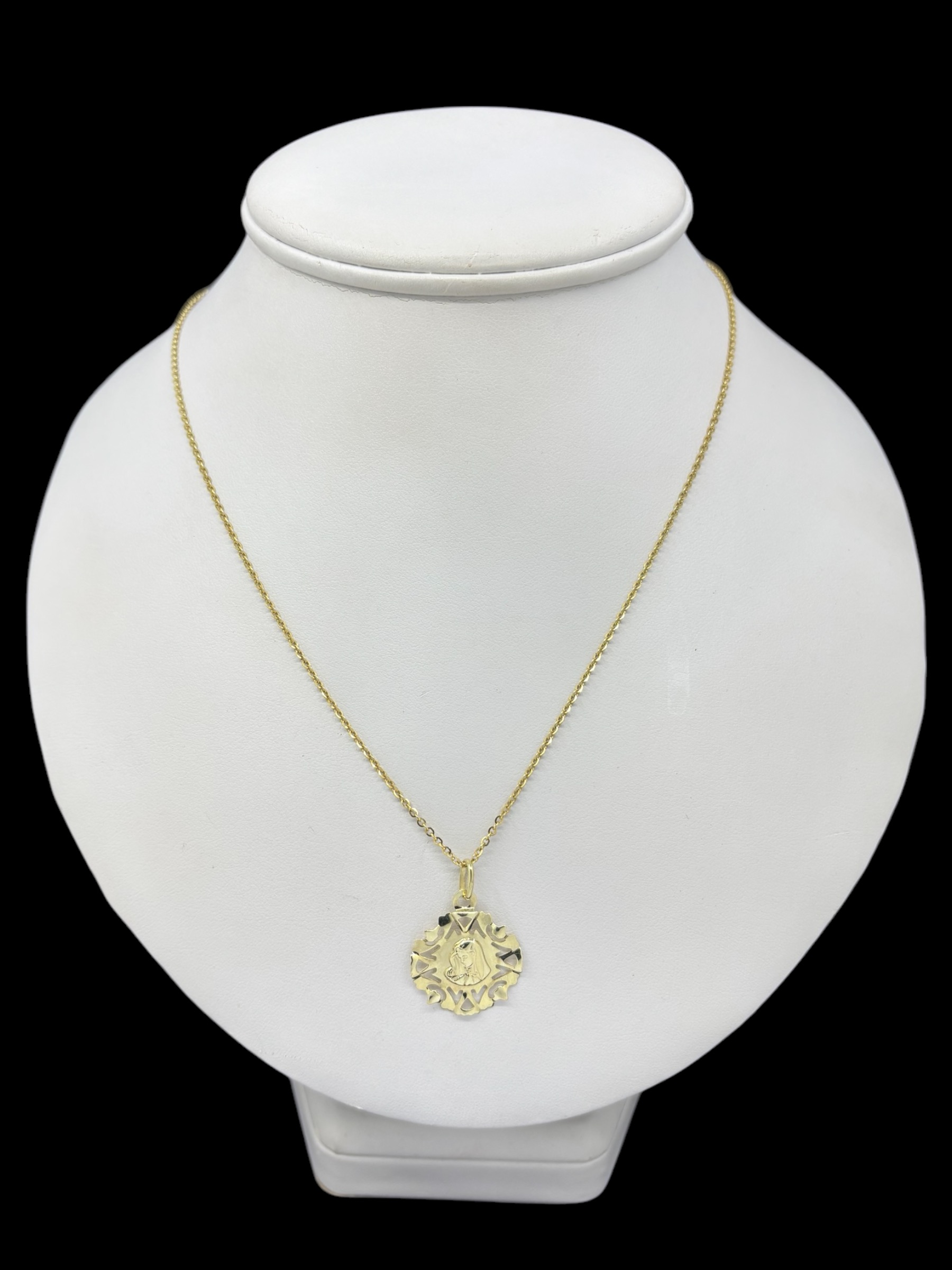 Zlatý přívěsek Madonka 196715 (Au 585/1000, 1,04g)