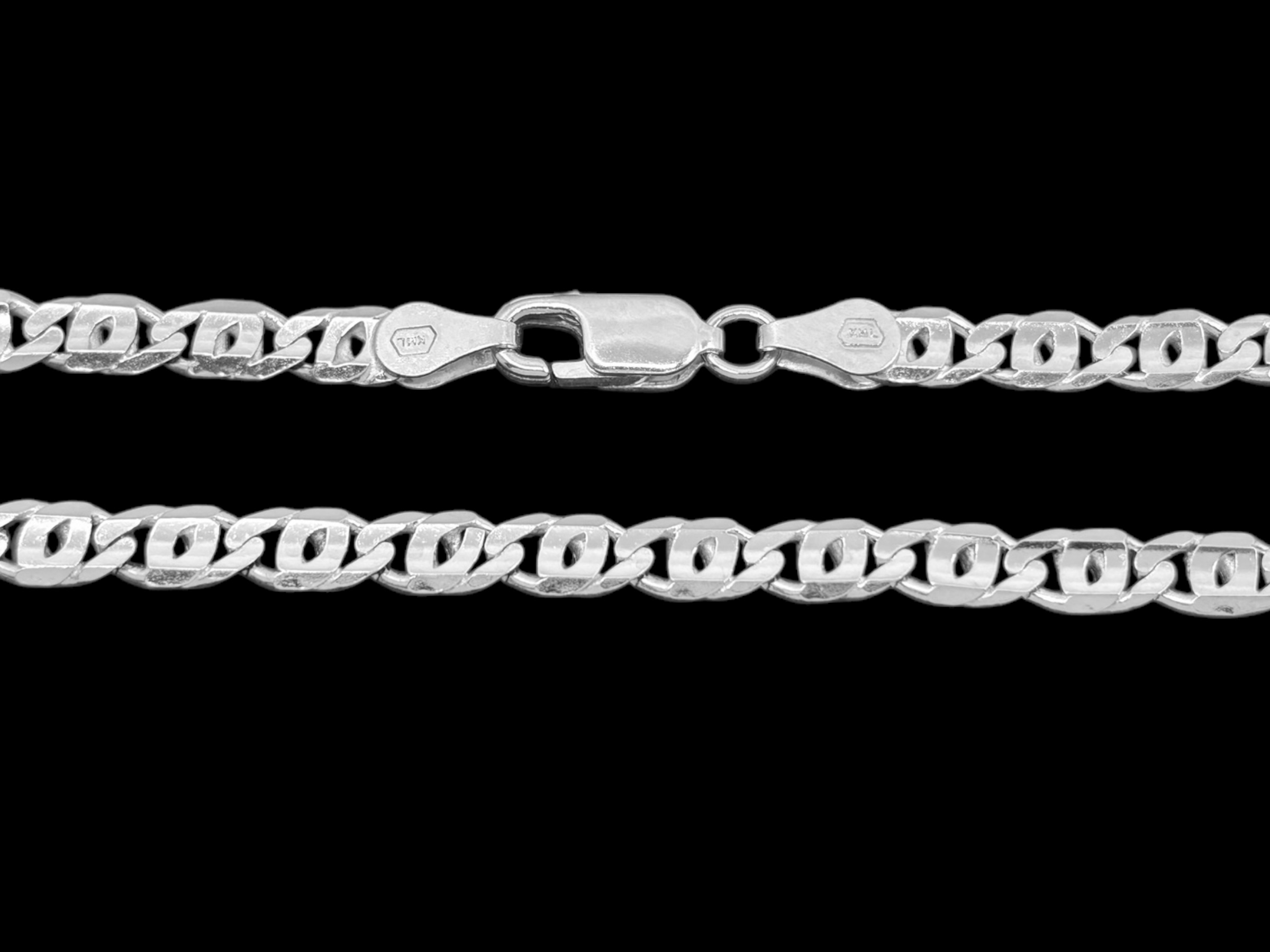 Stříbrný náramek Paragraf 19 cm, 4,1 mm (Ag 925/1000, 4,9g)