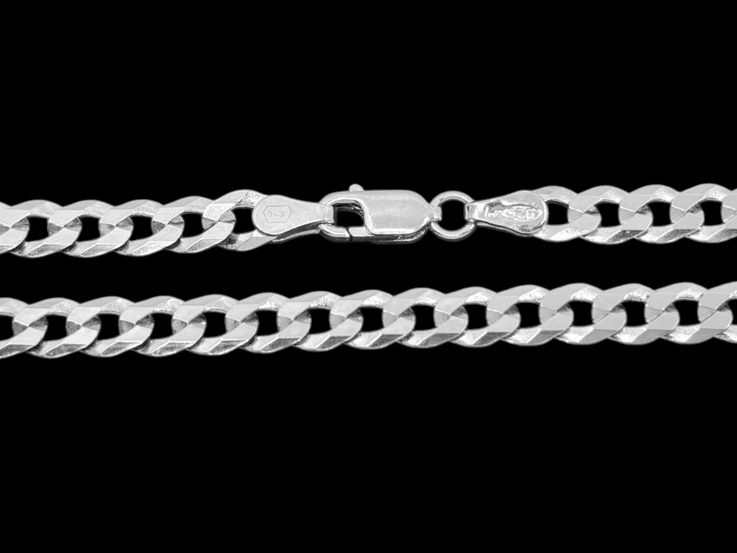 Stříbrný náramek Pancer 19 cm, 4,8 mm (Ag 925/1000, 3,7g)