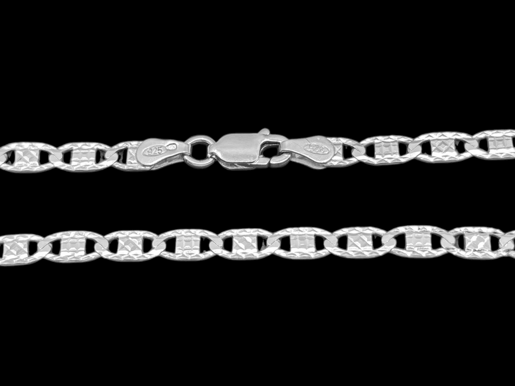 Stříbrný náramek Žiletky 20 cm, 4,0 mm (Ag 925/1000, 3,5g)