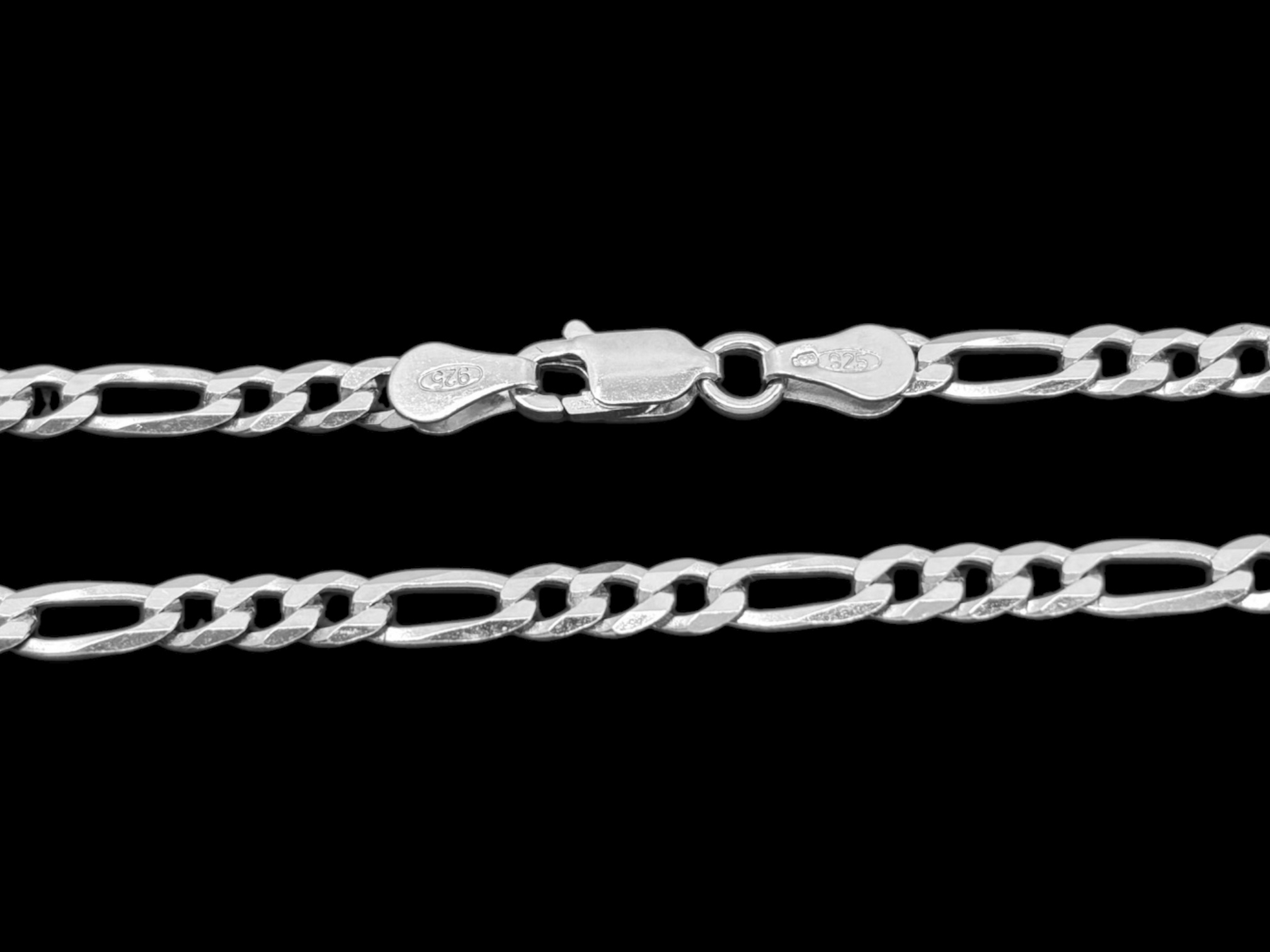 Stříbrný náramek Figaro 20 cm, 3,6 mm, (Ag 925/1000, 3,50g)