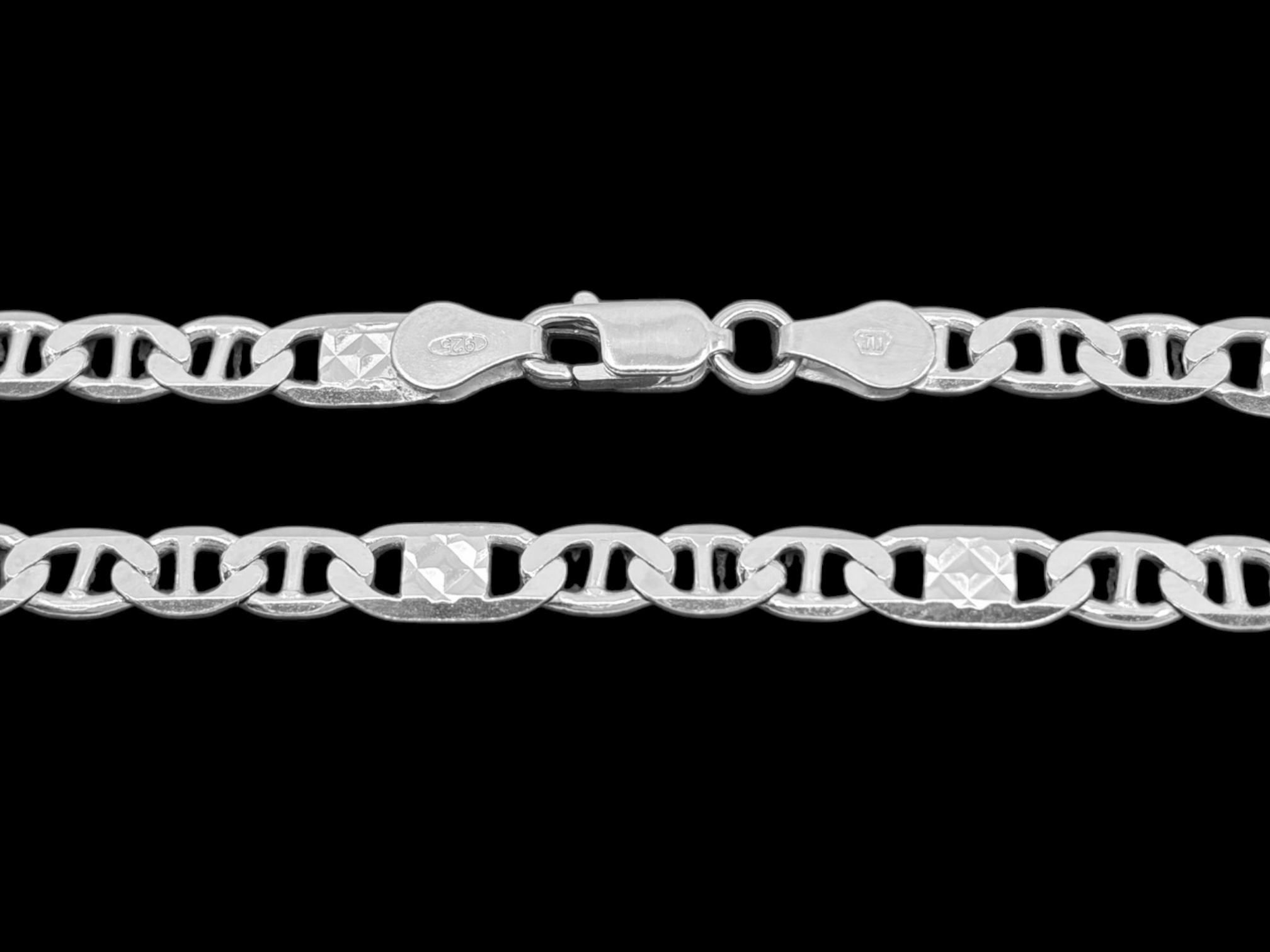 Stříbrný náramek Figaro 20 cm, 5,3 mm, (Ag 925/1000, 6,7g)