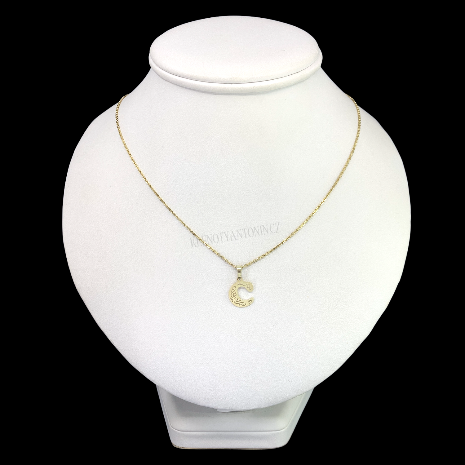 Zlatý přívěsek písmeno C (585/1000, 0.45 g)