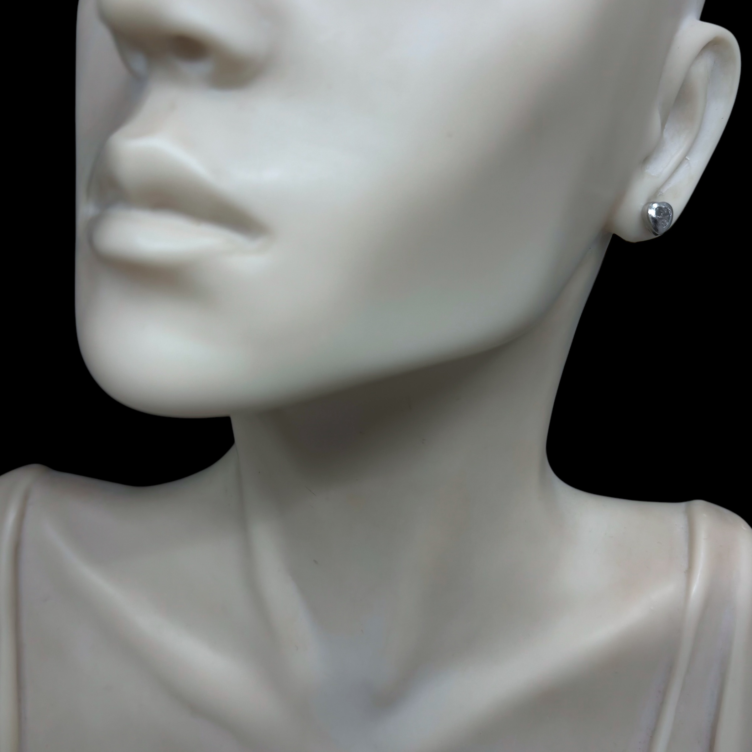 Zlaté náušnice srdíčka se zirkony 193995 (Au 585/1000, 0,90g)