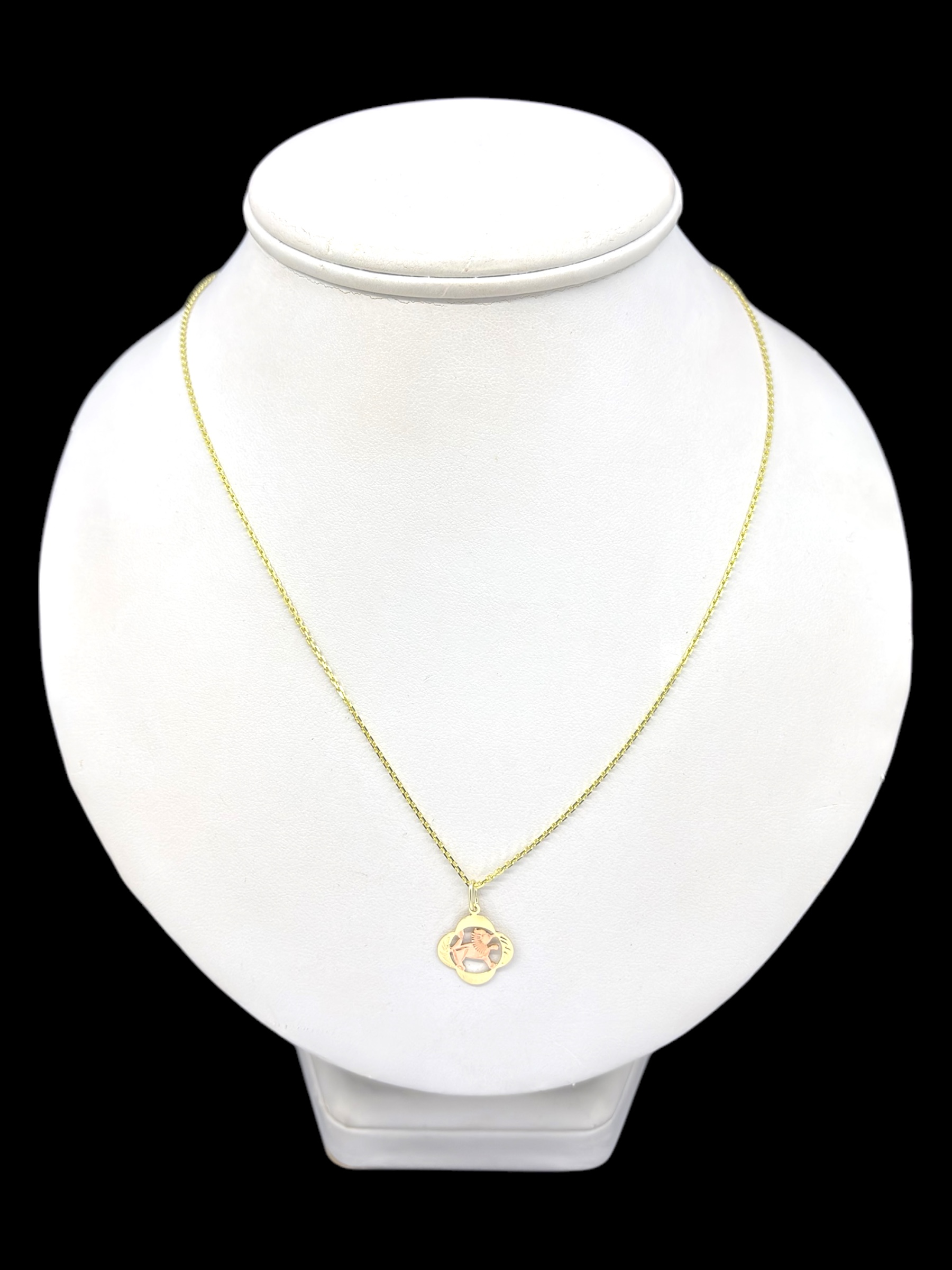 Zlatý přívěsek znamení Lva (Au 585/1000, 0,63g)