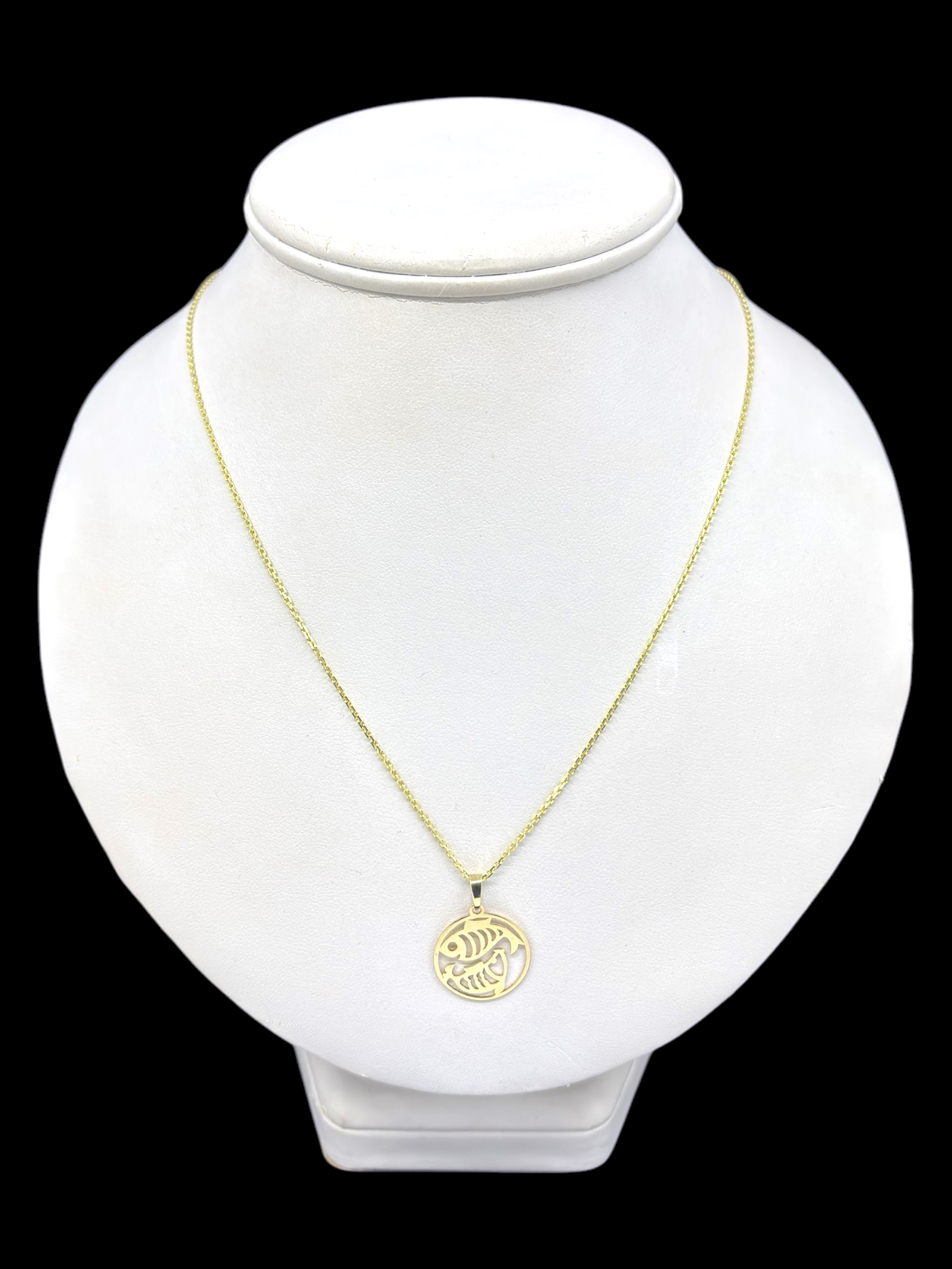 Zlatý přívěsek znamení Ryby (Au 585/1000, 0,97g)