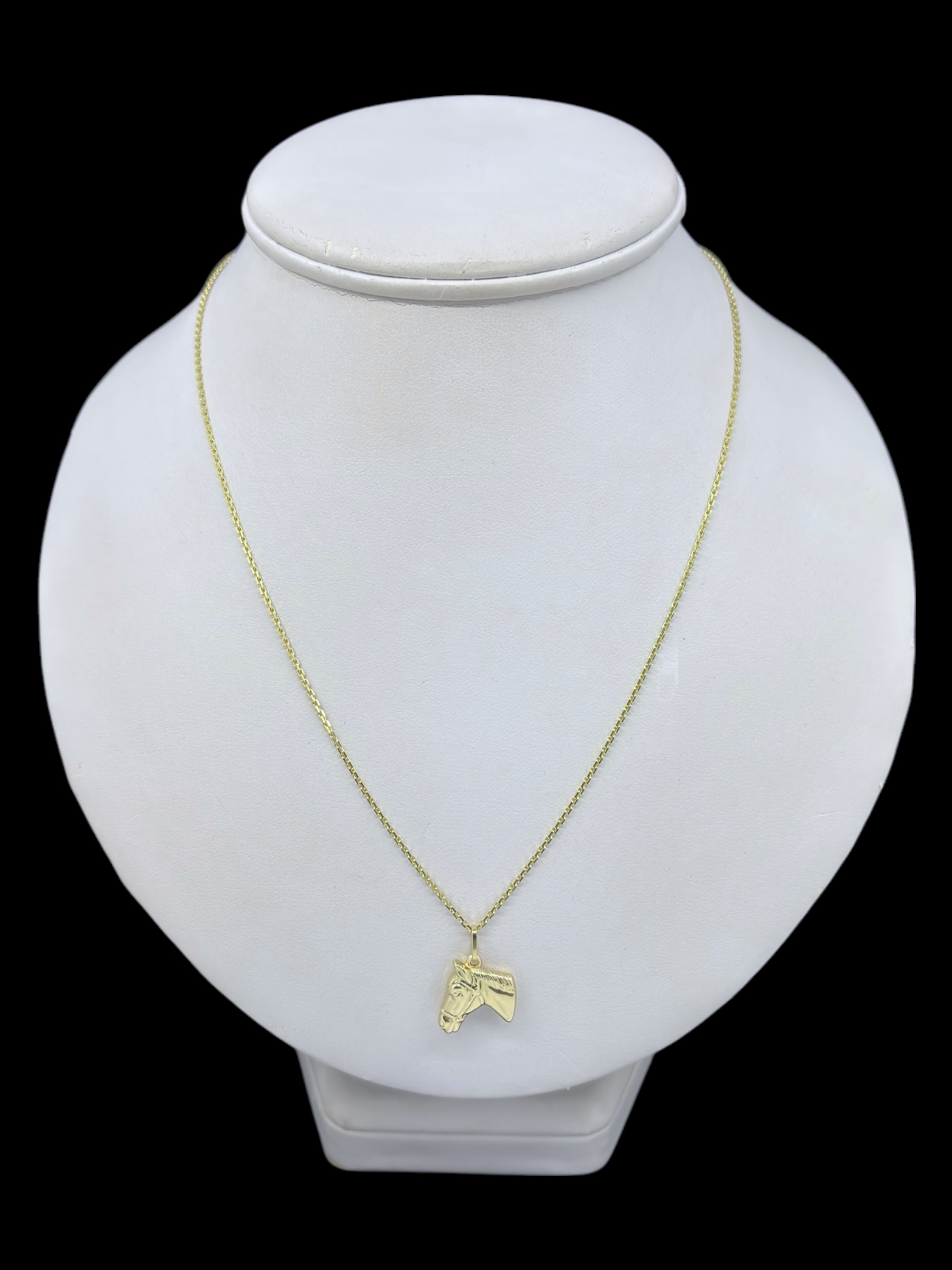 Zlatý přívěsek Kůň 196957 (Au 585/1000, 0,74g)