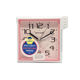 Ručičkový budík Rhythm s plynulým chodem