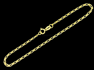 Zlatý náramek vzor Smashead 19 cm, 2,0 mm (585/1000, 1,64 g)