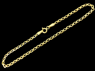 Zlatý ozdobný náramek 20 cm, 2,0 mm (Au 585/1000, 1,45g)