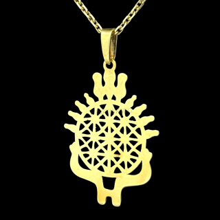 Zlatý přívěsek Chetitský sluneční symbol 160673 (Au 585/1000, 1,48g)