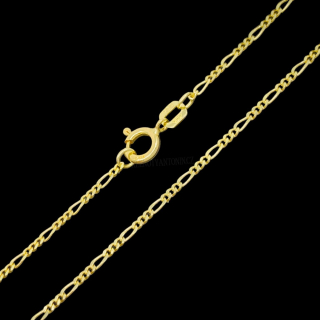 Zlatý řetízek Figaro 55 cm, 1,2 mm (Au 585/1000, 2,27g)