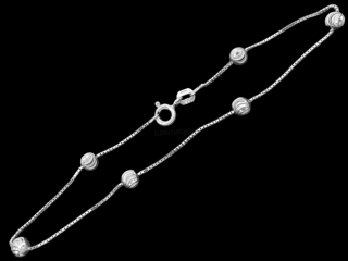 Stříbrný ozdobný náramek 19 cm, 289880 (Ag 925/1000)