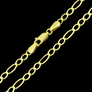 Zlatý řetízek Figaro 45 cm, 3,4 mm (Au 585/1000, 5,14g)