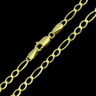 Zlatý řetízek Figaro 45 cm, 3,4 mm (Au 585/1000, 5,13g)