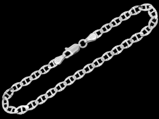 Stříbrný náramek Marine 17 cm, 3,9 mm (Ag 925/1000)