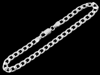 Stříbrný náramek Pancer 18 cm, 4,3 mm (Ag 925/1000, 3,9g)