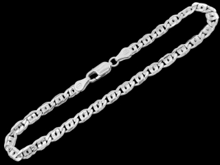 Stříbrný náramek Paragraf 19 cm, 4,1 mm (Ag 925/1000, 4,9g)