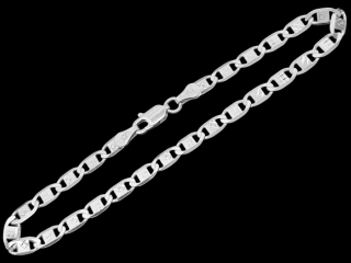 Stříbrný náramek Žiletky 19 cm, 3,7 mm(Ag 925/1000, 3,3g)