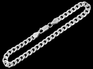 Stříbrný náramek Pancer 19 cm, 5,0 mm (Ag 925/1000, 5,6g)