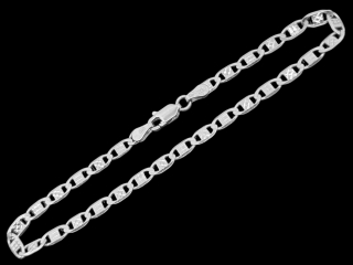 Stříbrný náramek Žiletky 20 cm, 3,7 mm (Ag 925/1000, 3,4g)