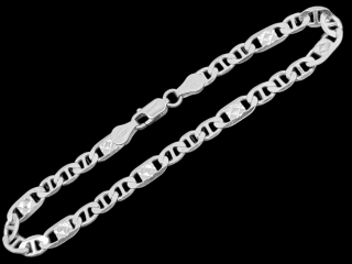 Stříbrný náramek Figaro 20 cm, 5,3 mm, (Ag 925/1000, 6,7g)