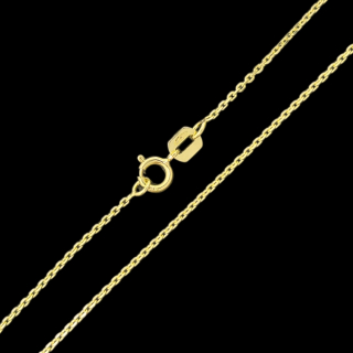 Zlatý řetízek Anker 36 cm, 1,0 mm ( Au 585/1000, 1,24g)