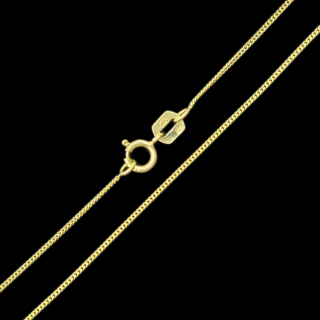 Zlatý řetízek Pancer 40 cm, 0,8 mm (Au 585/1000, 0,89g)