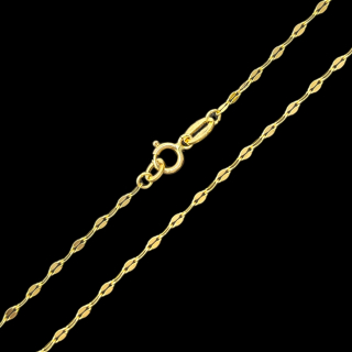 Zlatý řetízek Kávové zrno 44,5 cm, 1,4 mm ( Au 585/1000, 0,80g)