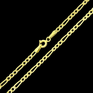Zlatý řetízek Figaro 45 cm, 2,2 mm (Au 585/1000, 2,26g)