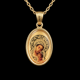 Zlatý přívěsek Madonka 196858 (Au 585/1000, 0,74g)